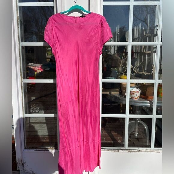 J Crew Cupro Blend Midi T-Shirt Dress NWT - Picture 6 of 11